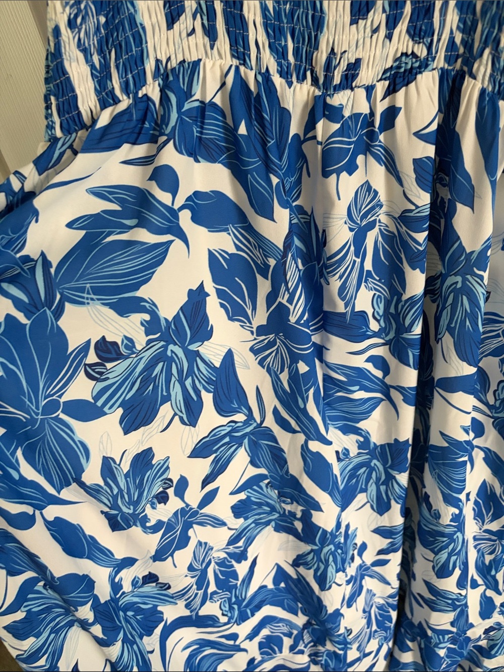 Grace Karin Blue and White Floral Midi Sundress - Picture 8 of 8